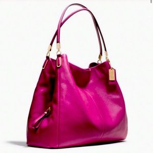 Madison Phoebe Coach bag EUC cranberry